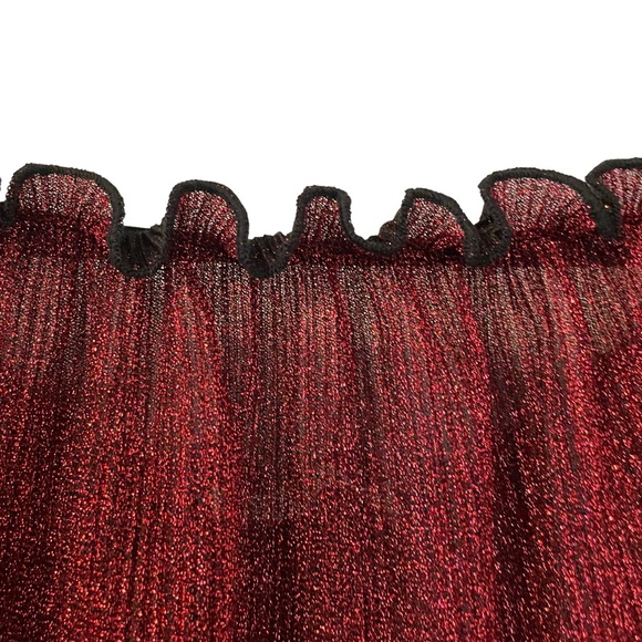 Clé luv Women's Metallic Red Top Large - Picture 4 of 7